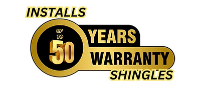 Installs Shingles up to 50 Years Warranty